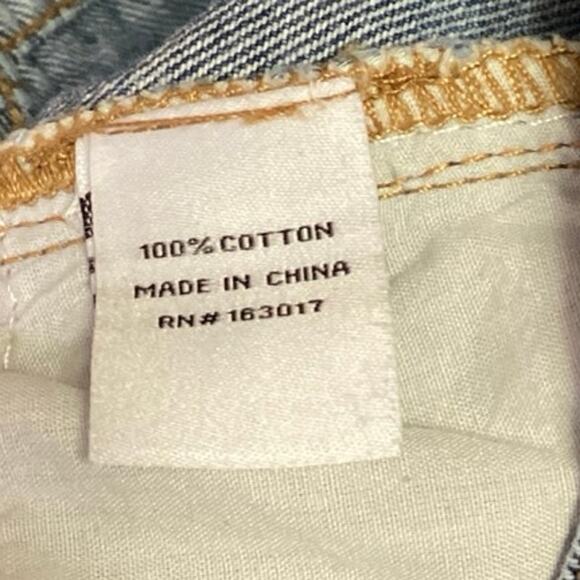 Princess Polly Women's Blue Butterflies Print Wide Leg High Waist Denim Jeans 12 - Picture 7 of 7